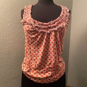 Vintage Ice Vanilla sleeveless top with blouson waist